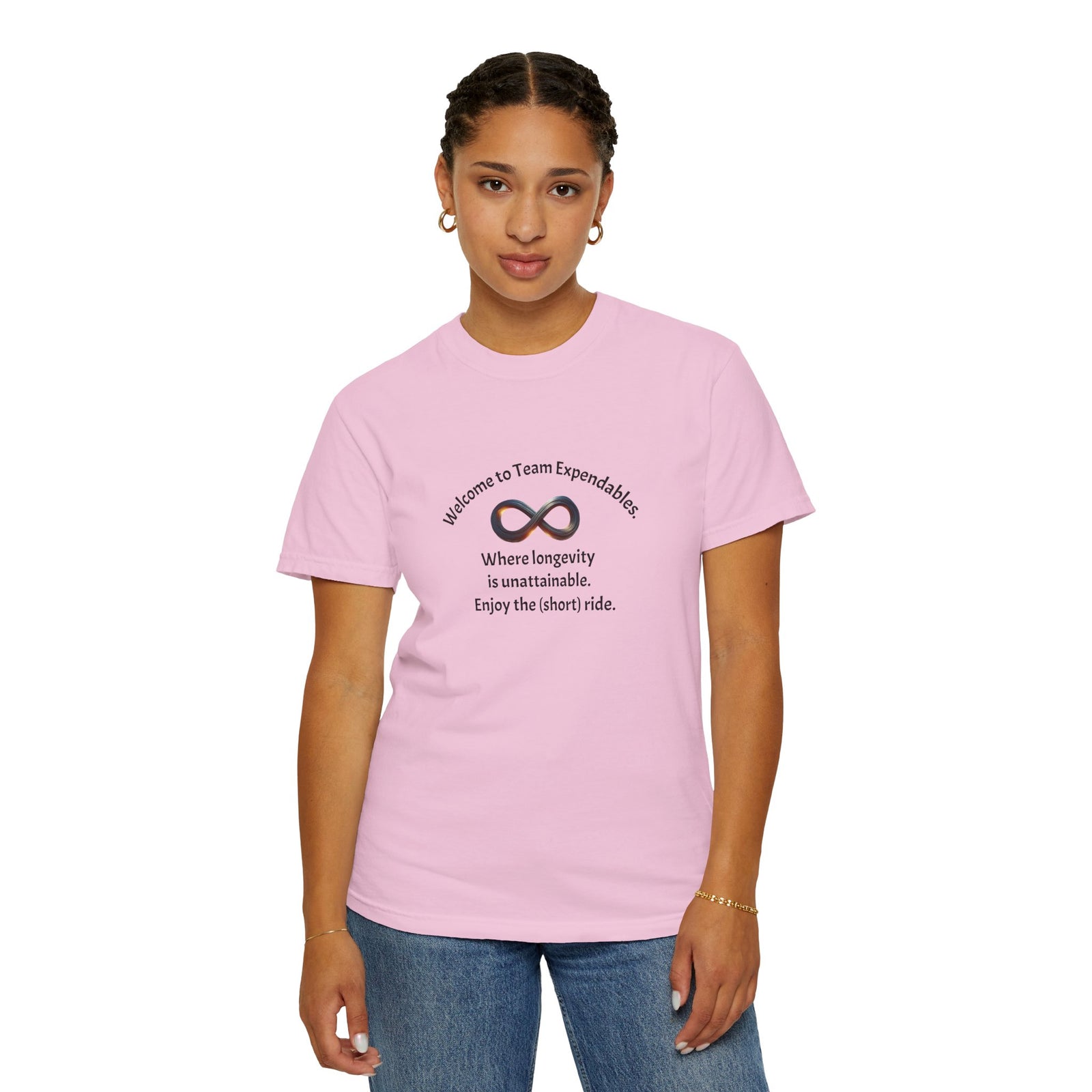 Infinity & Biohazard Graphic Tee, Trendy Unisex T-shirt, Casual Wear, Unique Gift, Everyday Comfort