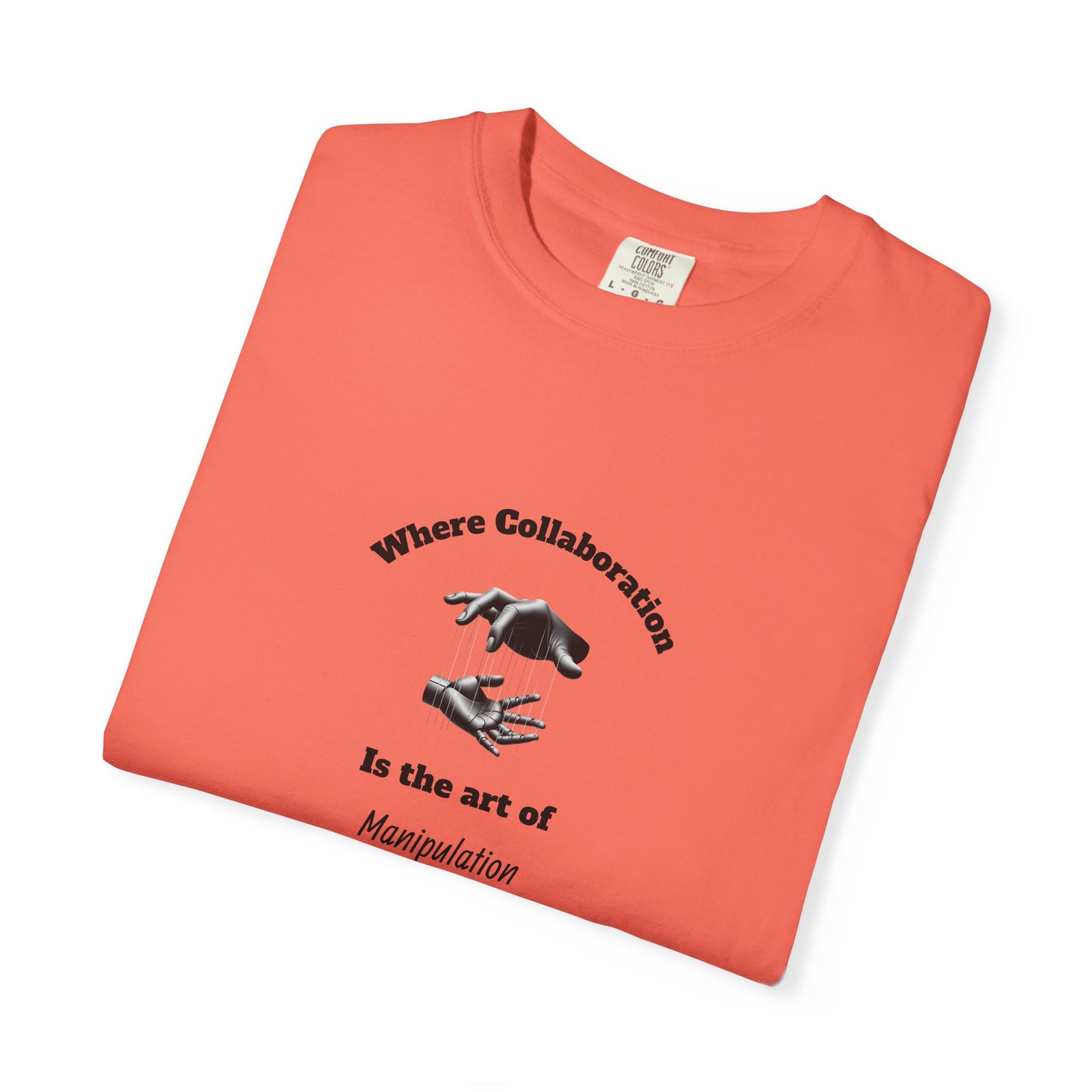 Garment-Dyed T-Shirt with Unique Workplace Humor