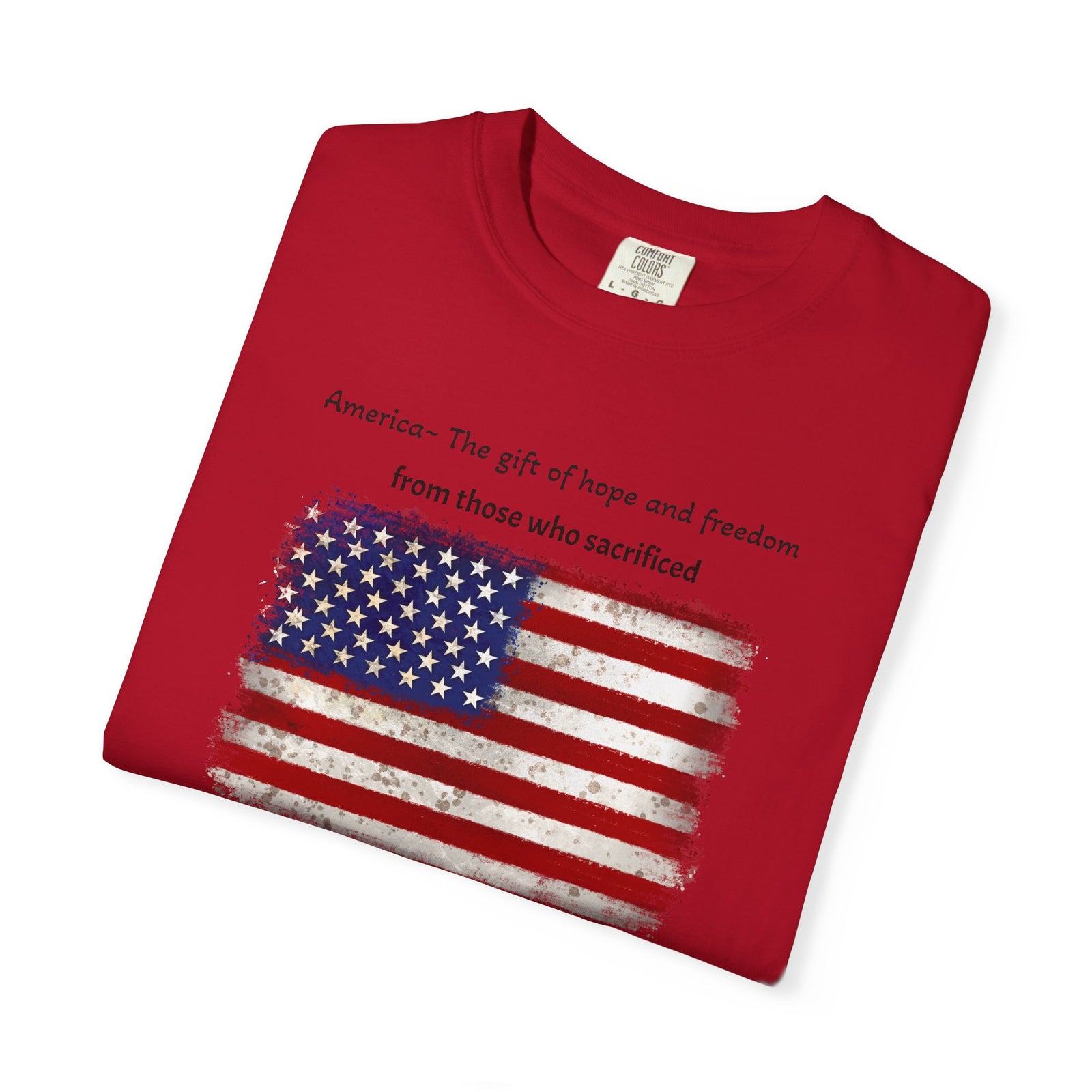 Patriotic T-Shirt - America, the Gift of Hope and Freedom