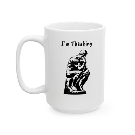 Funny Thinking Man Ceramic Mug