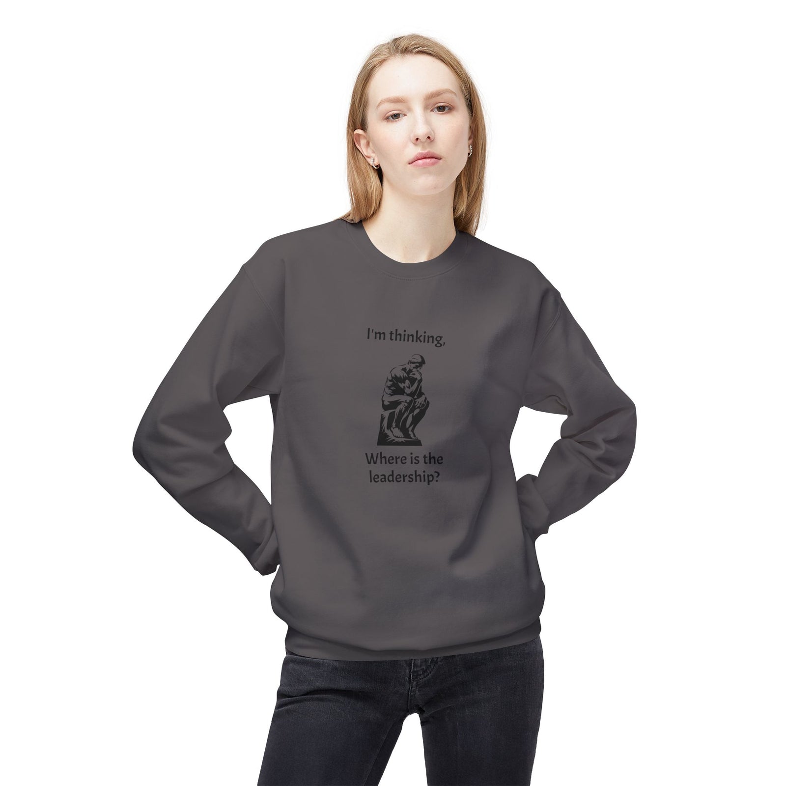 Unisex Motivational Crewneck Sweatshirt, Comfortable Sweater for Workplace, Cozy Gift for Friends, Thoughtful Quotes, Career Inspiration