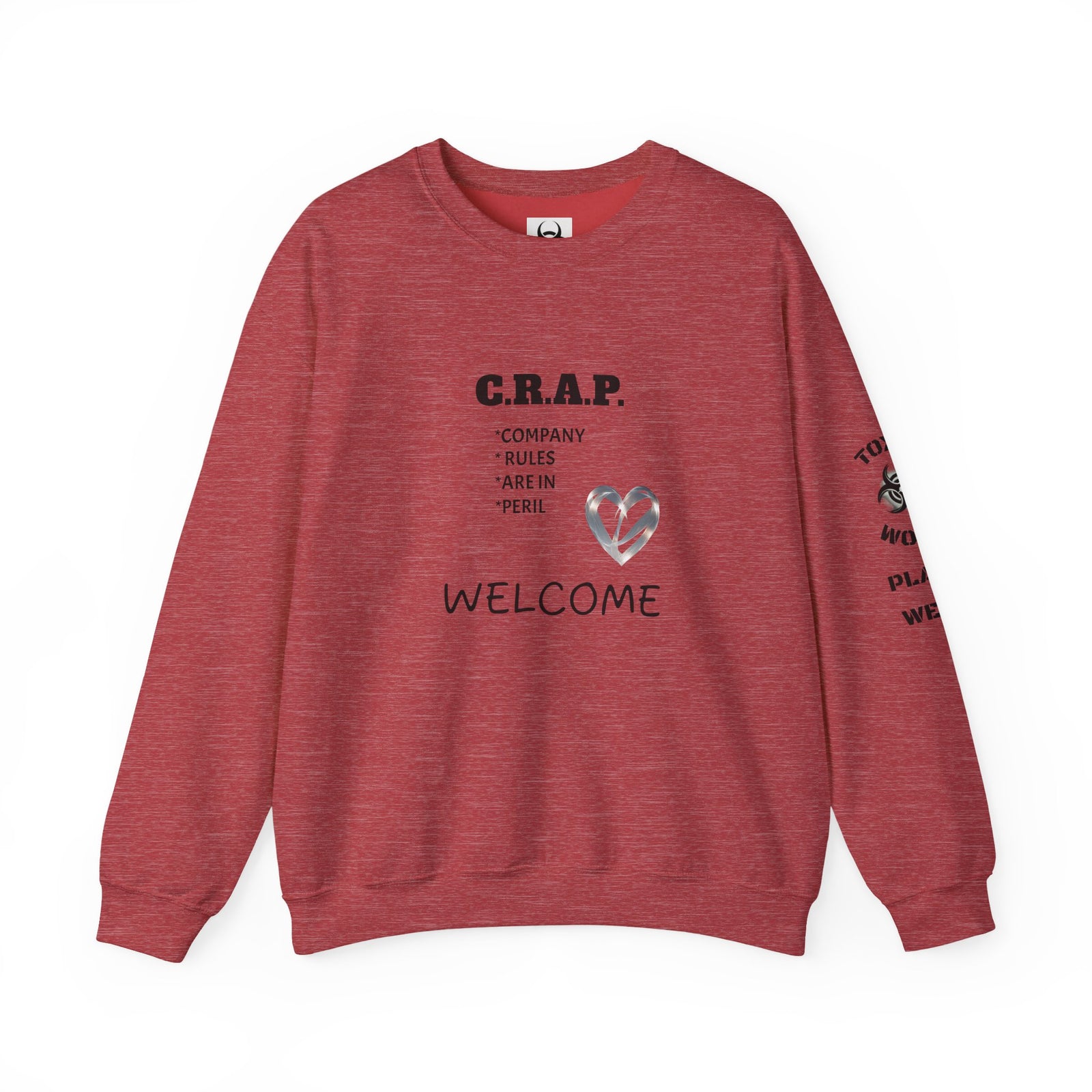 Funny C R A P Community Crewneck Sweatshirt - Unisex
