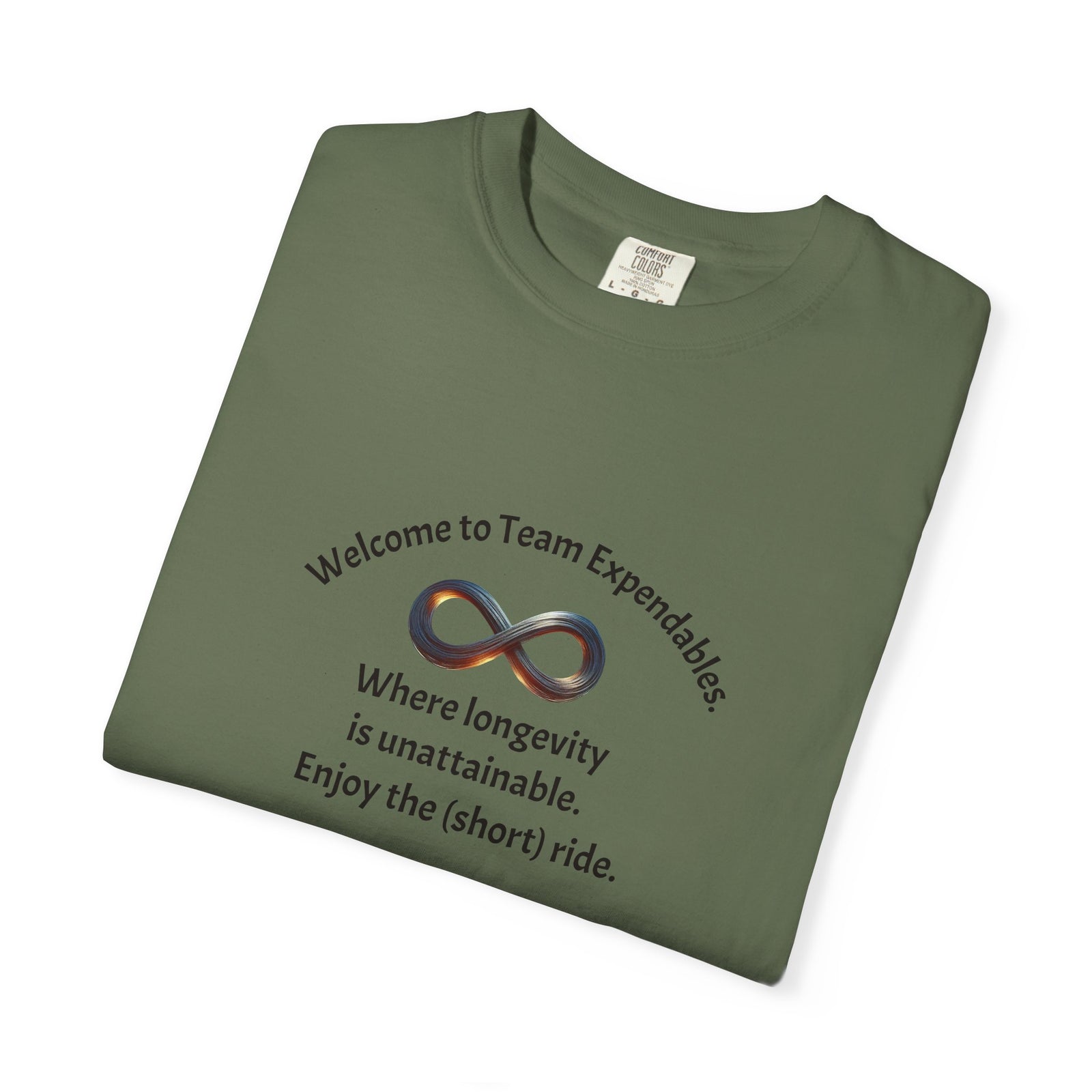 Infinity & Biohazard Graphic Tee, Trendy Unisex T-shirt, Casual Wear, Unique Gift, Everyday Comfort