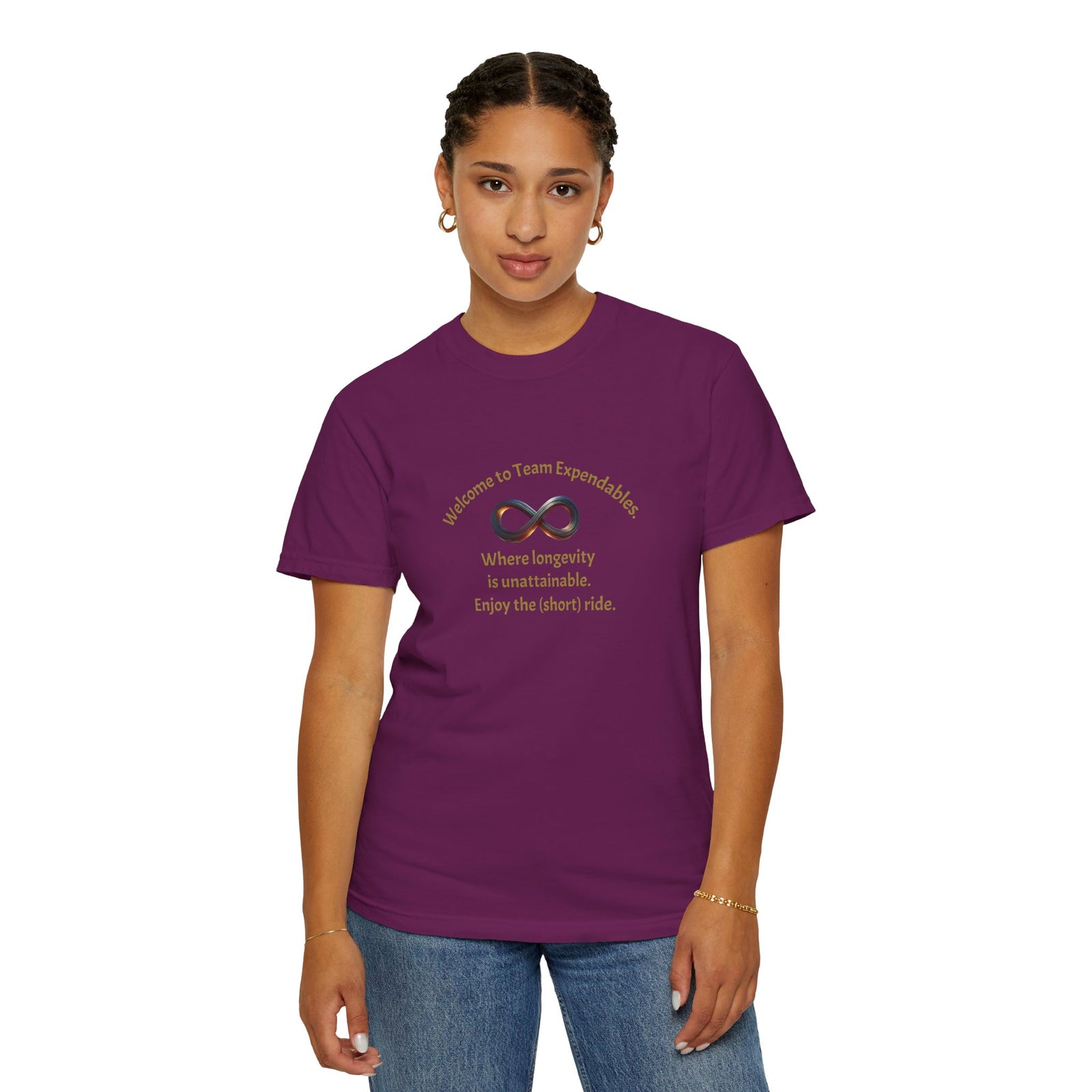 Infinity & Biohazard Graphic Tee, Trendy Unisex T-shirt, Casual Wear, Unique Gift, Everyday Comfort