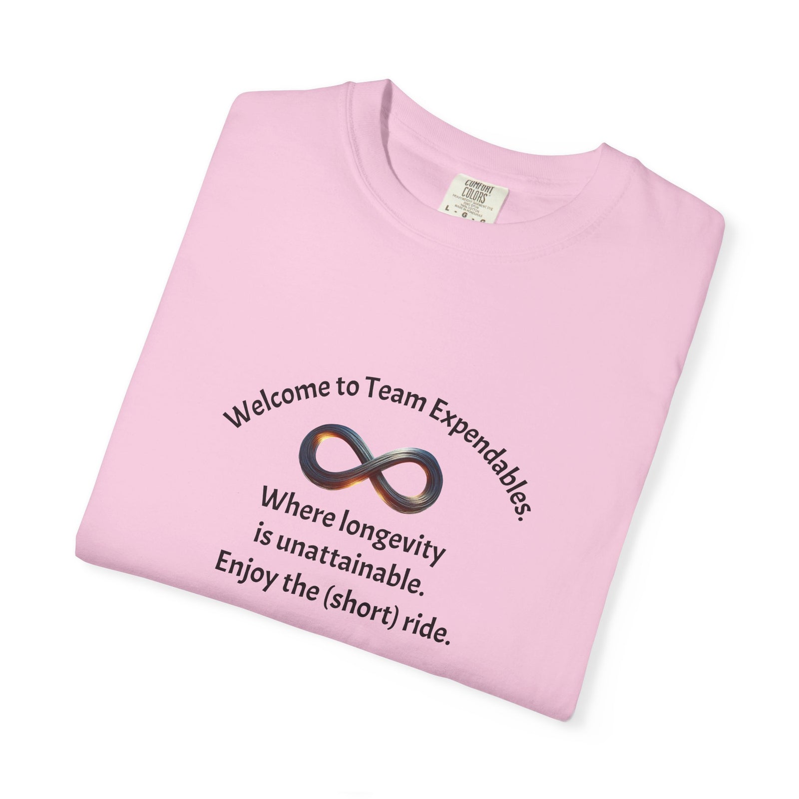 Infinity & Biohazard Graphic Tee, Trendy Unisex T-shirt, Casual Wear, Unique Gift, Everyday Comfort