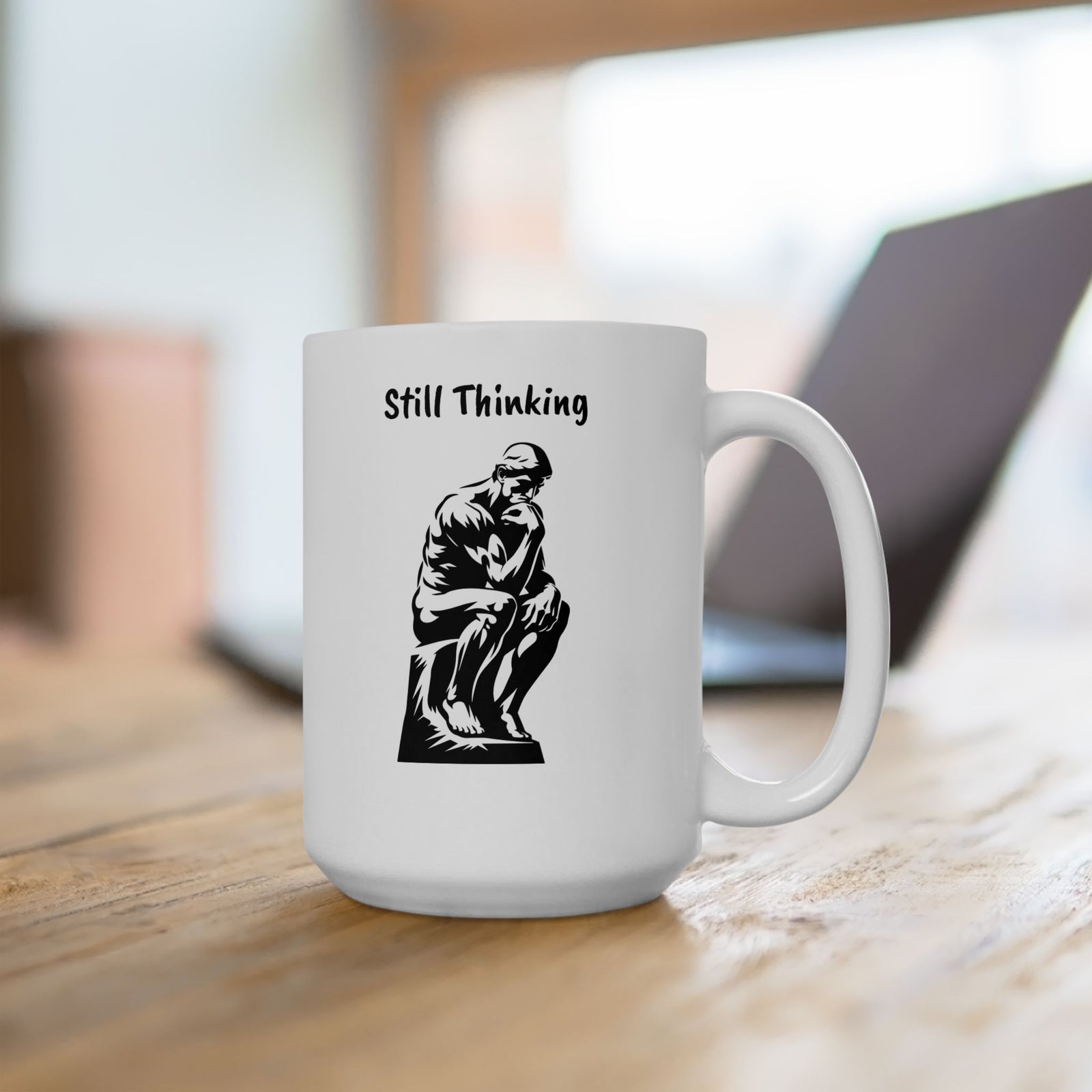Funny Thinking Man Ceramic Mug
