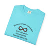 Infinity & Biohazard Graphic Tee, Trendy Unisex T-shirt, Casual Wear, Unique Gift, Everyday Comfort