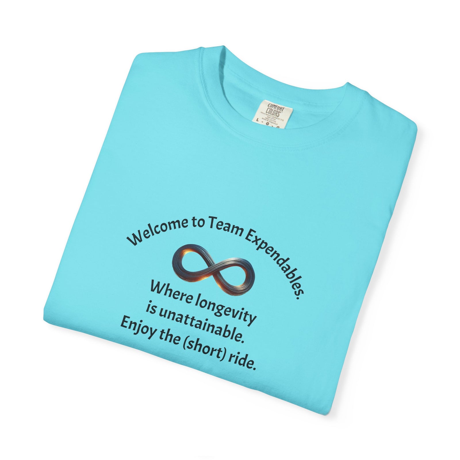 Infinity & Biohazard Graphic Tee, Trendy Unisex T-shirt, Casual Wear, Unique Gift, Everyday Comfort