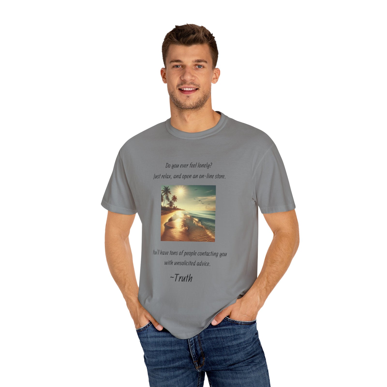 T-Shirt with Inspirational and Humorous Designs, Motivational Tee, Casual Wear, Gift for Friends, Relaxed Vibe