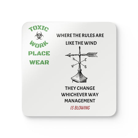 Coaster Set - Workplace Humor Corkwood Coasters