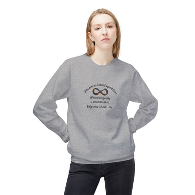 Infinity Design Unisex Fleece Crewneck Sweatshirt, Cozy Sweatshirt, Gift for Him/Her, Everyday Wear, Casual Style, Unique Apparel