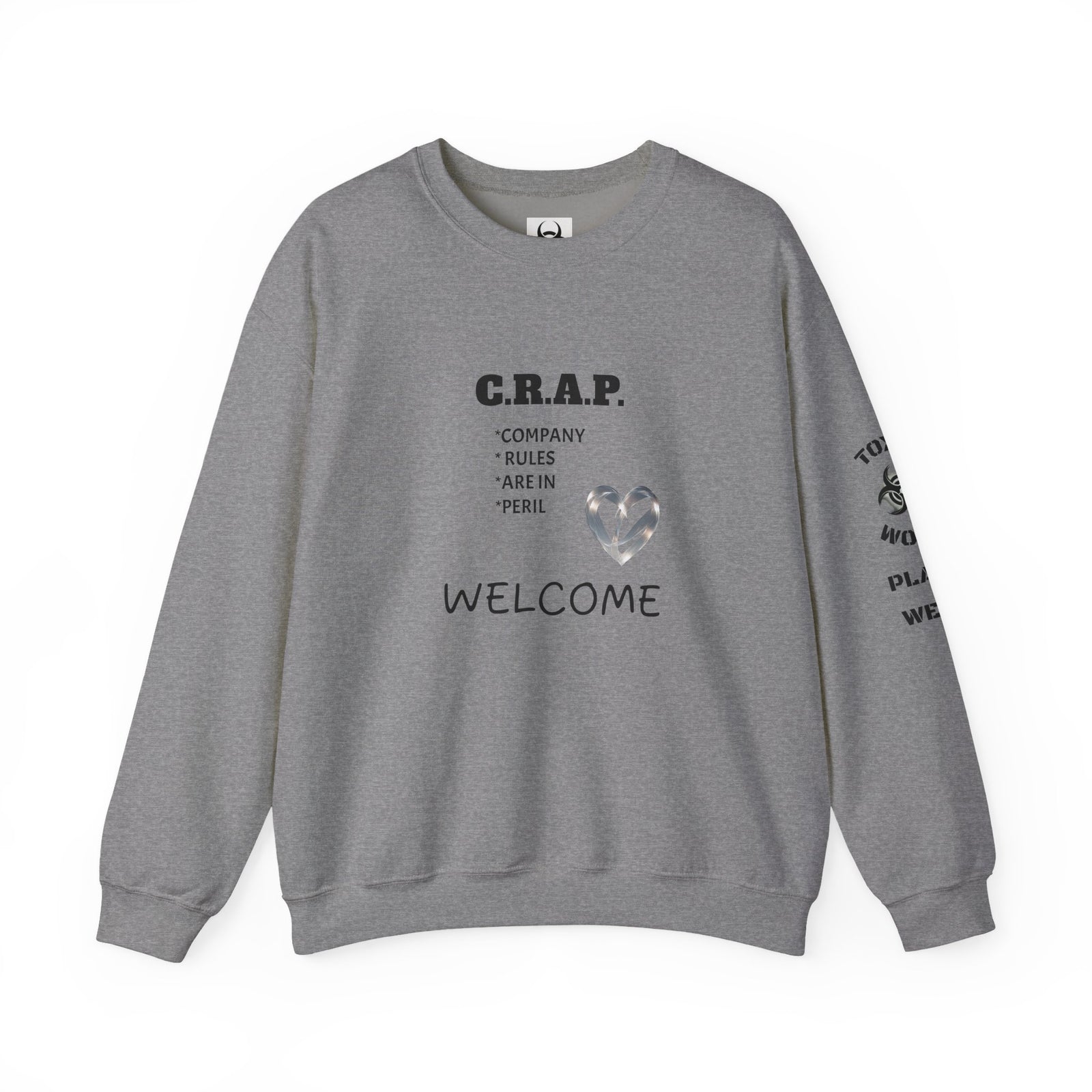 Funny C R A P Community Crewneck Sweatshirt - Unisex