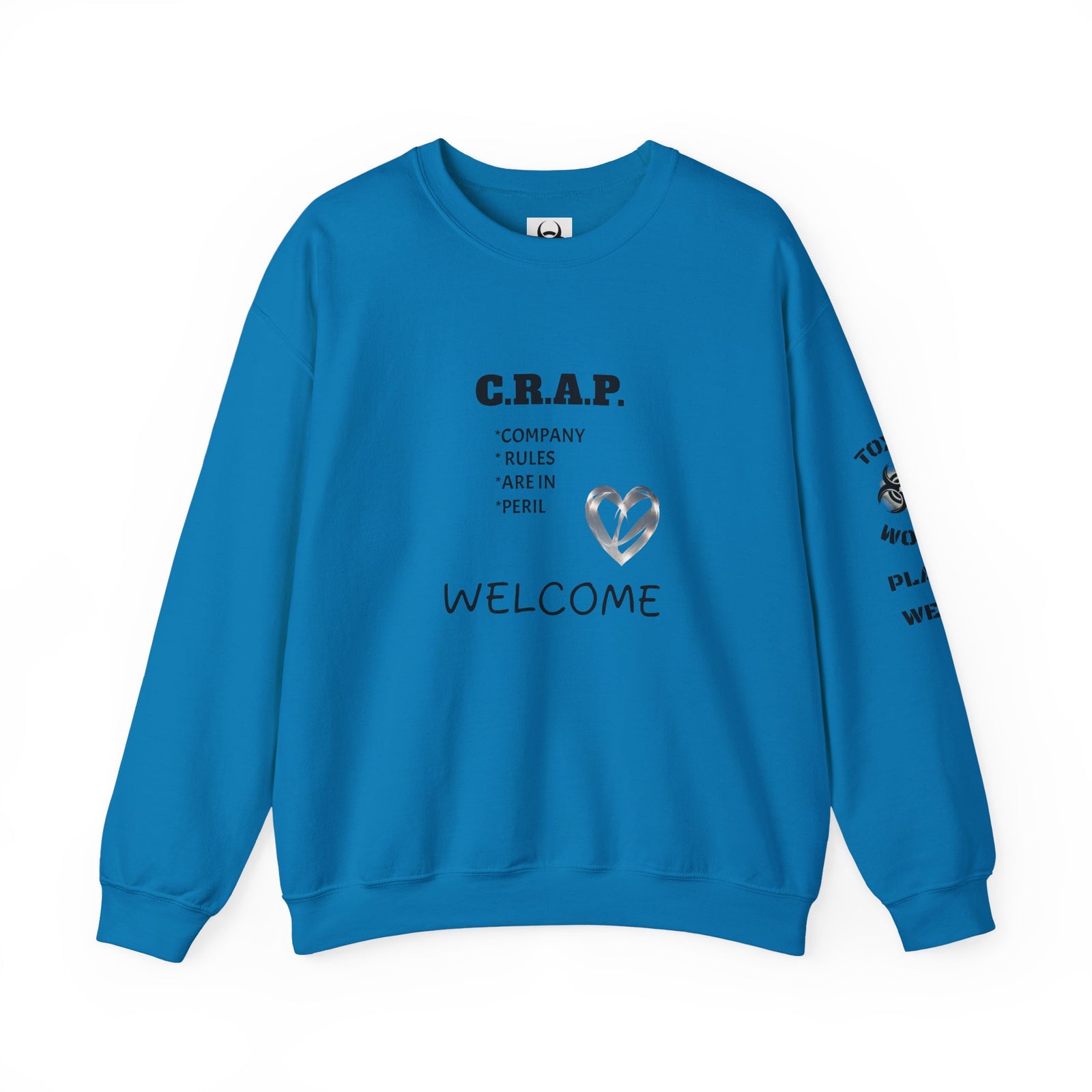 Funny C R A P Community Crewneck Sweatshirt - Unisex