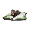 Tropical Pet Bed with Fun Quote, Ideal for Dog Lovers. Remind your dog that it's time to get a job.