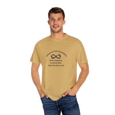 Infinity & Biohazard Graphic Tee, Trendy Unisex T-shirt, Casual Wear, Unique Gift, Everyday Comfort