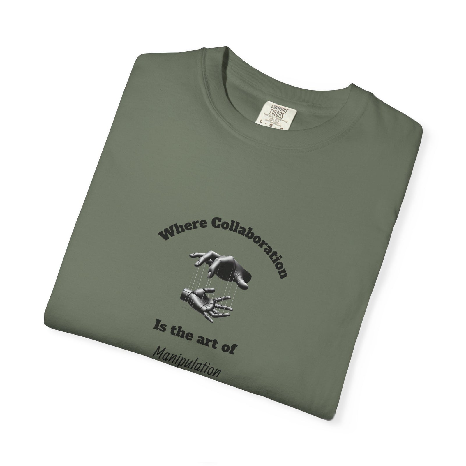 Garment-Dyed T-Shirt with Unique Workplace Humor