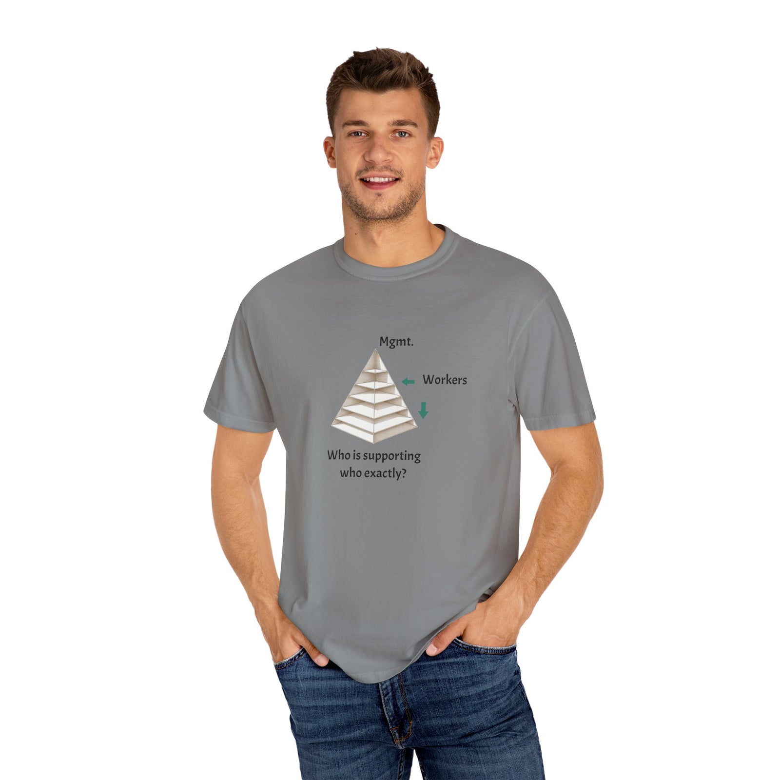 Management Humor T-Shirt, Casual Graphic Tee, Workplace Humor, Gift for Colleagues, Unique Statement Shirt