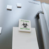 Toxic Warning Square Magnet, Fun Home Decor, Quirky Gift Idea, Kitchen Magnet, Eco-Friendly Office Décor