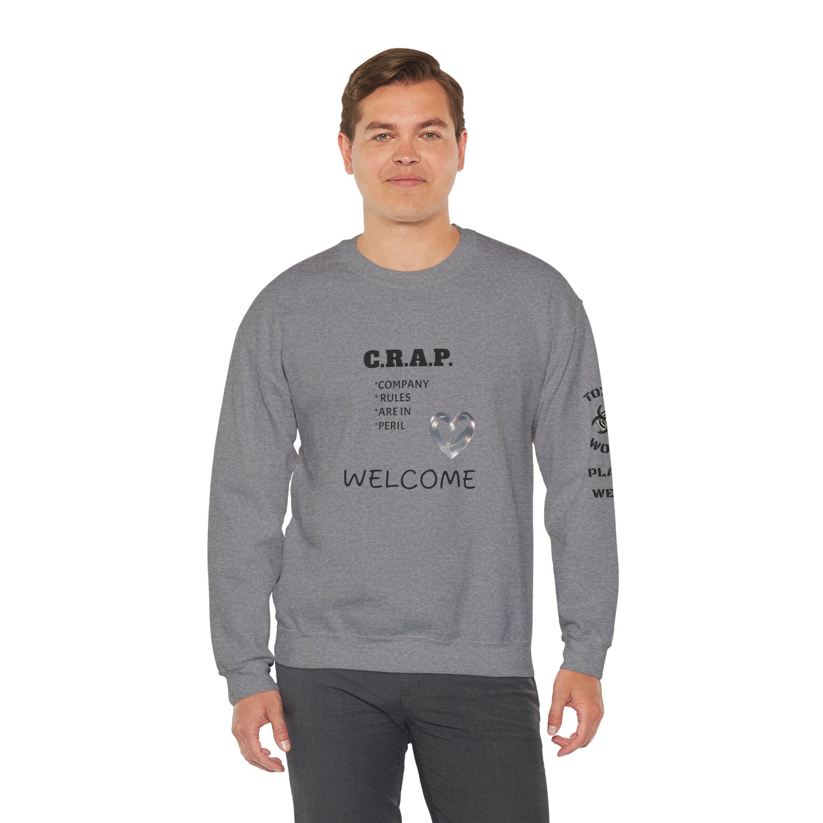 Funny C R A P Community Crewneck Sweatshirt - Unisex