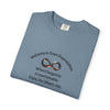 Infinity & Biohazard Graphic Tee, Trendy Unisex T-shirt, Casual Wear, Unique Gift, Everyday Comfort