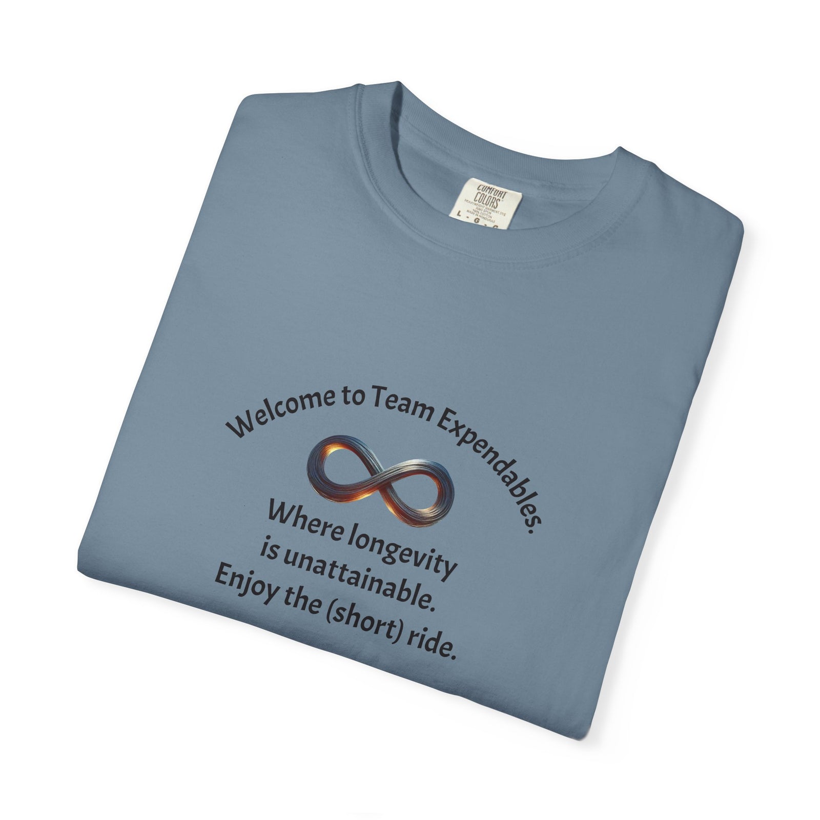 Infinity & Biohazard Graphic Tee, Trendy Unisex T-shirt, Casual Wear, Unique Gift, Everyday Comfort
