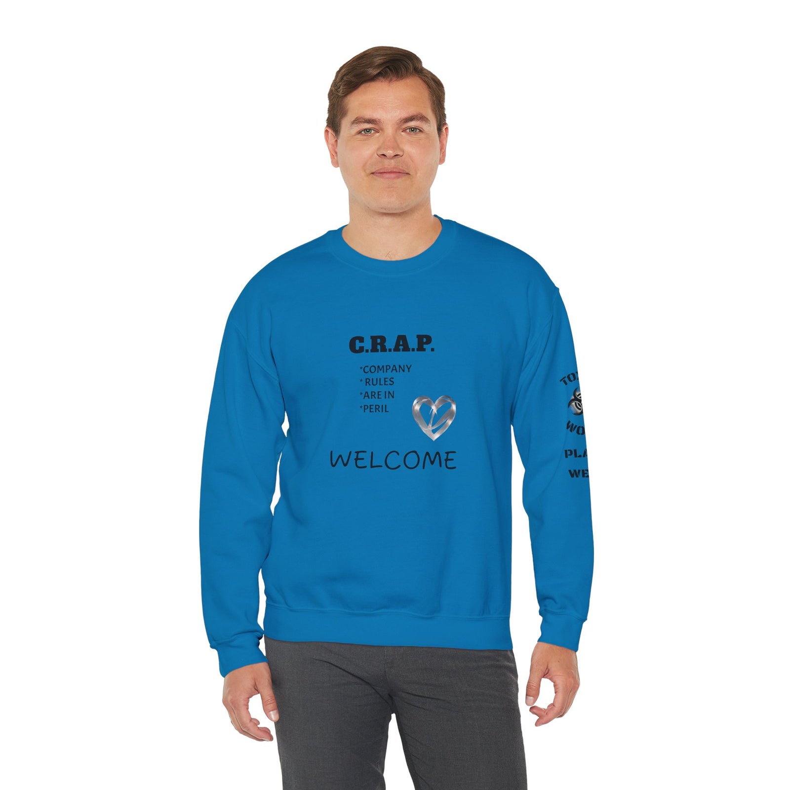 Funny C R A P Community Crewneck Sweatshirt - Unisex