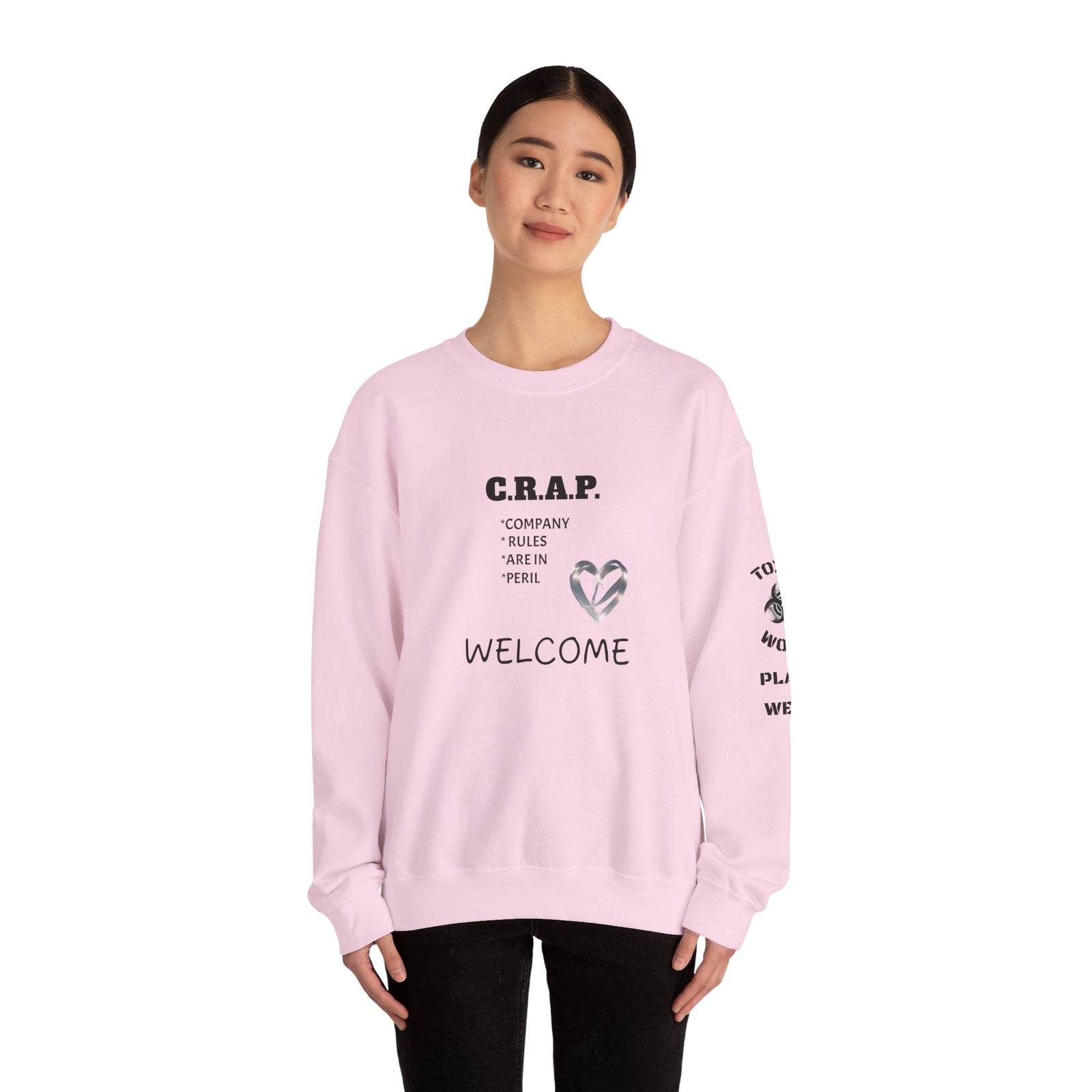 Funny C R A P Community Crewneck Sweatshirt - Unisex